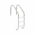 Alegria 0.049 in. Economy 3 Step Ladder with White Height - Stainless Steel AL2211464